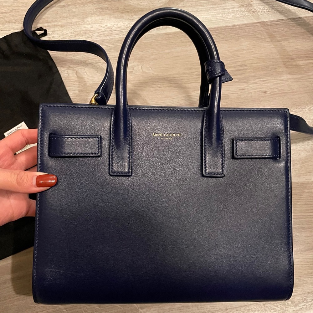 YSL Sac de Jour Bag Leather Nano